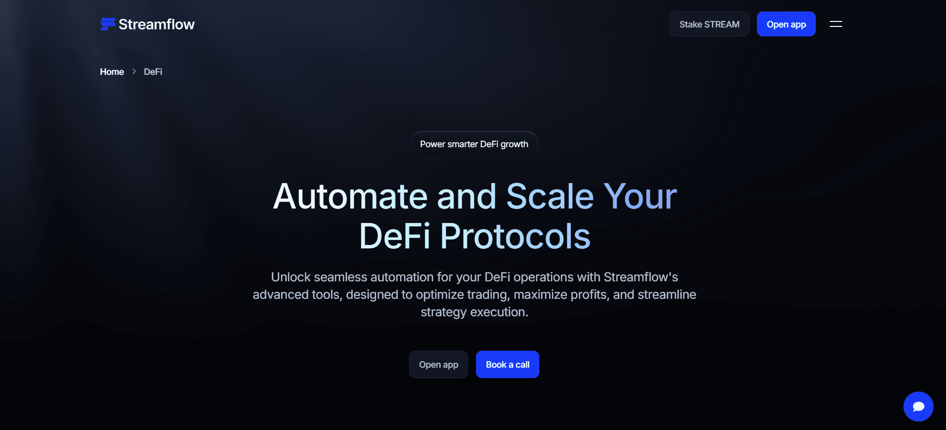 The DeFi Stream Infrastructure